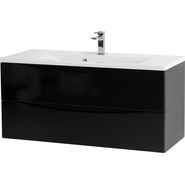 Тумба подвесная с раковиной BelBagno MARINO-1200-2C-SO-NL-P 120 см, Nero Lucido - фото 2