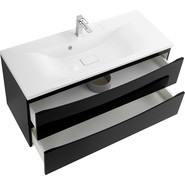 Тумба подвесная с раковиной BelBagno MARINO-1200-2C-SO-NL-P 120 см, Nero Lucido - фото 5