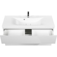 Тумба подвесная с раковиной BelBagno MARINO-H60-1200-2C-SO-BL-P 120 см, Bianco Lucido - фото 4