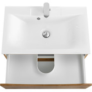 Тумба подвесная с раковиной BelBagno MARINO-750-2C-SO-RN-P 75 см, Rovere Nature - фото 4