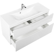 Тумба подвесная с раковиной BelBagno MARINO-H60-1000-2C-SO-BL-P 100 см, Bianco Lucido - фото 5