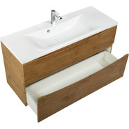 Тумба подвесная с раковиной BelBagno MARINO-H60-1000-2C-SO-RN-P 100 см, Rovere Nature - фото 4