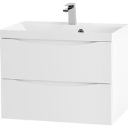 Тумба подвесная с раковиной BelBagno MARINO-700-2C-SO-BL-P 70 см, Bianco Lucido - фото 3