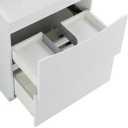 Тумба напольная с раковиной BelBagno MARINO-700-2C-PIA-BL-P 70 см, белый - фото 6