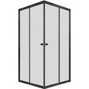 Душевое ограждение Triton Вента 100x100 см, чёрный/прозрачное - фото 