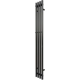 Полотенцесушитель электрический Grois Quartet GR-135 R П4 180x1500 мм, чёрный матовый - фото 