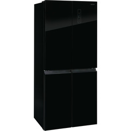 Холодильник Side by Side NordFrost RFQ 450 NFGB inverter (чёрное стекло) - фото 