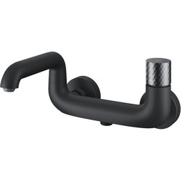 Смеситель для ванны Iddis Twist TWIBLBTi02WA, чёрный матовый - фото 