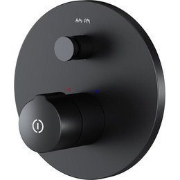 Смеситель для ванны AM.PM X-Joy F85A45722 TouchReel со скрытой частью, чёрный - фото 