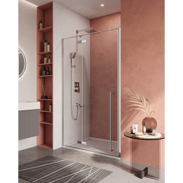 Душевая дверь Cezares 120 см LINER-B-12-120-C-Cr-L, хром/прозрачное - фото 
