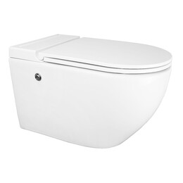 Унитаз подвесной импульсный Azario AZ-102C с тонкой крышкой микролифт (монтажная рама в комплекте) - фото 