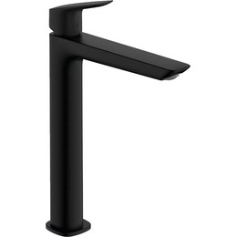Смеситель для раковины высокий Hansgrohe Logis 71257670, чёрный матовый - фото 