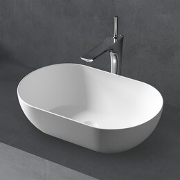 Раковина-чаша Abber Stein 56 см AS2611, белый матовый - фото 