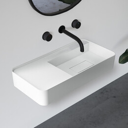 Раковина подвесная Abber Stein 120 см AS2627-1.2, белый матовый - фото 