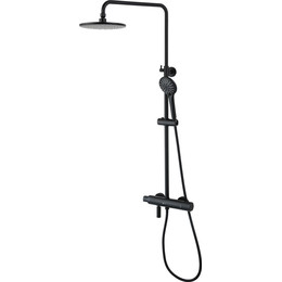 Душевая стойка с термостатом Lemark Bronx LM3772BL, черный - фото 