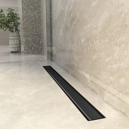 Трап Berges Wasserhaus Optim Line 50 см 095505, чёрный матовый, Цвет производителя: чёрный матовый, Размер трапа: 500 - фото 