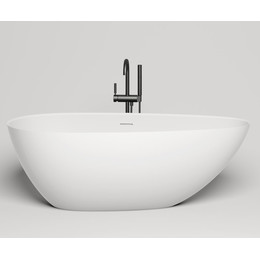 Ванна отдельностоящая Salini Paola Basso 160х75 см 101611SM (S-Stone) матовая - фото 