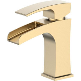 Смеситель для раковины Gerhans K11014Y-6, золотой сатин, Цвет производителя: золотой сатин - фото 