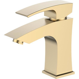 Смеситель для раковины Gerhans K11014Y, золотой сатин, Цвет производителя: золотой сатин - фото 