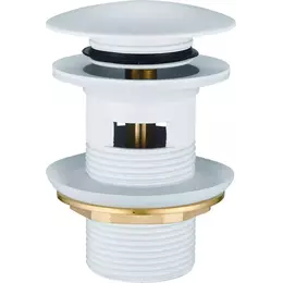 Донный клапан Haiba HB67-8, белый - фото 