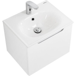 Тумба подвесная с раковиной BelBagno ETNA-600-1C-SO-BL-P 60 см, Bianco Lucido, Цвет фасада: Bianco Lucido - фото 