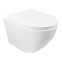 Унитаз подвесной безободковый Azario Grado AZ-0046 SP с крышкой микролифт, Цвет производителя: белый - фото 