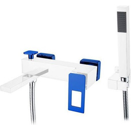 Смеситель для ванны Boheme Q 143-CRBlue.2, chrome blue - фото 