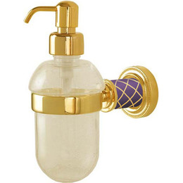 Дозатор для жидкого мыла Boheme Murano 10912-V-G, золото фиолетовый, Цвет производителя: золото фиолетовый - фото 