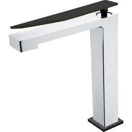 Смеситель для раковины высокий Boheme Q 142-CRB.2, black chrome - фото 