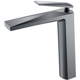 Смеситель для раковины высокий Boheme Venturo 372-SGM, shine gun metal - фото 