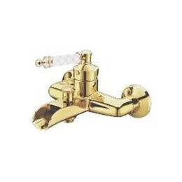 Смеситель для ванны Boheme Vogue Gold 213-MR-W, белый - фото 