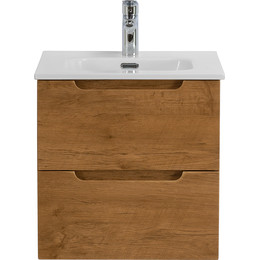 Тумба подвесная с раковиной BelBagno ETNA-500-2C-SO-RN 50 см (раковина BB500ETL) Rovere Nature, Цвет фасада: Rovere Nature - фото 