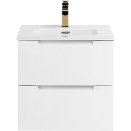 Тумба подвесная с раковиной BelBagno ETNA-500-2C-SO-BO 50 см (раковина BB500ETL) Bianco Opaco, Цвет фасада: Bianco Opaco - фото 
