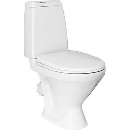 Унитаз напольный Sanita Кама эконом WC.CC/Kama/1-P/WHT.G/S1 с крышкой полипропилен - фото 