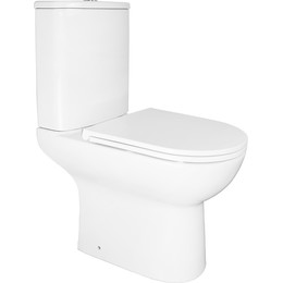 Унитаз-компакт безободковый Azario Kano 93590 с крышкой микролифт - фото 