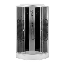 Душевая кабина Loranto 100х100 см CS-1000-13ТМ/М, хром/мозаика - фото 