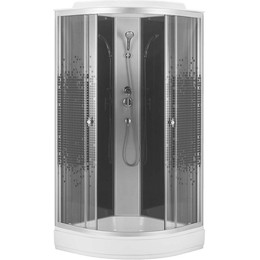 Душевая кабина Loranto 100х100 см CS-986ТМ/G, хром/мозаика - фото 