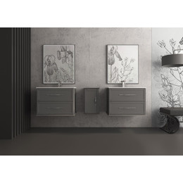 Тумба универсальная с раковиной Cezares 55242 75 см, Grigio Nuvola - фото 