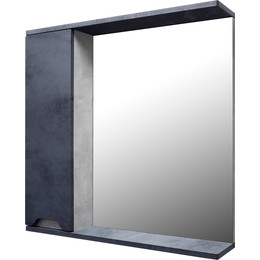 Зеркало-шкаф Loranto Florena 70 см CS00090036, темный бетон - фото 
