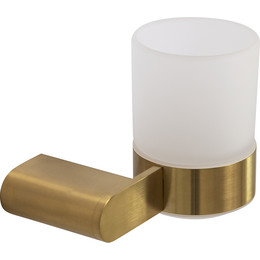 Стакан для зубных щеток Cezares Stylus STYLUS-TUMS-BORO, цвет брашированное золото - фото 