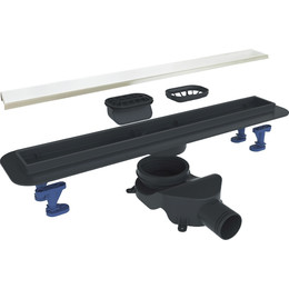 Трап Belbagno Luce 60 см BB-LD-LUCE-90-BIANCO, белый матовый (под плитку), Цвет производителя: белый матовый, Размер трапа: 850 - фото 