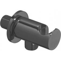 Шланговое подсоединение с держателем Cezares CZR-U-AI4-NOP, чёрный матовый - фото 