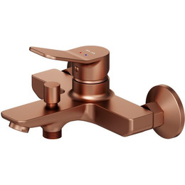 Смеситель для ванны AM.PM X-Joy F85A10044, розовое золото, Цвет производителя: розовое золото - фото 
