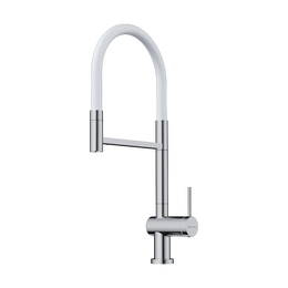 Смеситель для кухни Omoikiri Kanto-2 Plus-SB C-WH 4994400, хром/белый - фото 