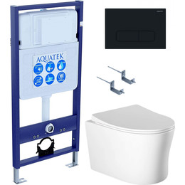 Унитаз с инсталляцией Aquatek Set Ника-015 4в1 - фото 