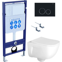 Унитаз с инсталляцией Aquatek Set Дива-020 4в1 - фото 