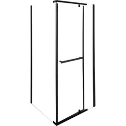 Душевое ограждение CeruttiSpa 90х90 см MIMI ZQ91B, чёрный/прозрачное - фото 