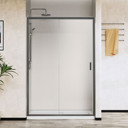 Душевая дверь Vincea City 120 см VDS-5CT120CLGM, вороненая сталь/прозрачное - фото 