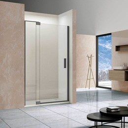 Душевая дверь Vincea Extra 100 см VDP-1E9010CLGM (стекло 8 мм) вороненая сталь/прозрачное - фото 