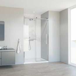 Душевая дверь Vincea Como Soft 110 см VDS-1CS110CL (стекло 8 мм) хром/прозрачное - фото 